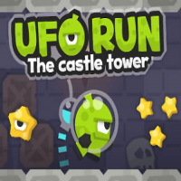 UFO Run. The castle tower Game