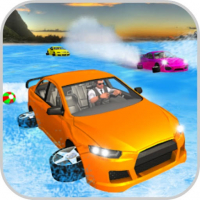 Water Surfer Car Floating Beach Drive Game Game
