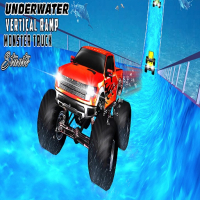 Water Surfer Vertical Ramp Monster Truck Game Game