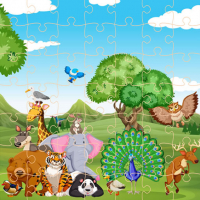 Wild Animals Jigsaw Game