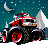 Winter Monster Trucks Race Game