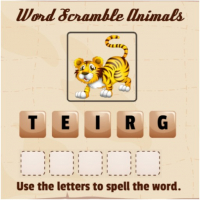 Word Scramble Animals Game