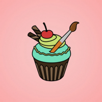 Yummy Cupcake Coloring Game